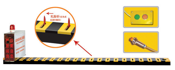 玉门V3嵌入式闯岗自动扎胎器/阻车器